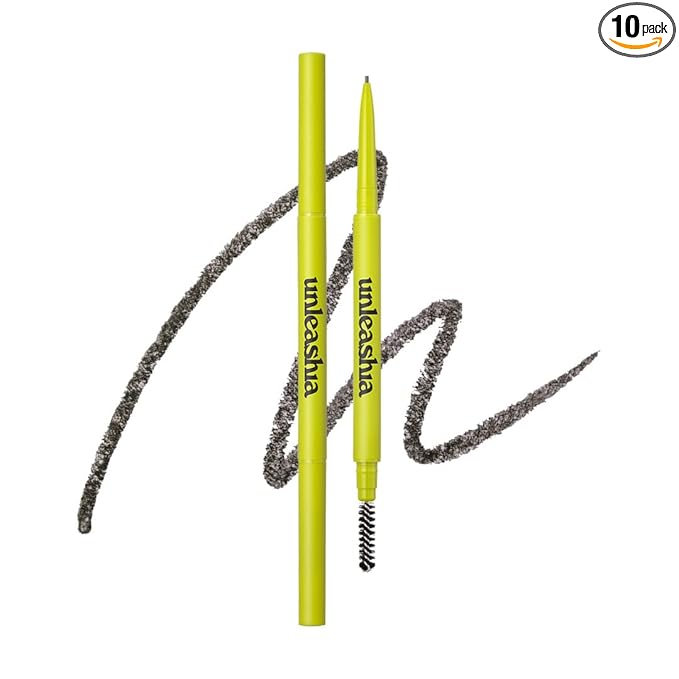 Unleashia Shaper Defining Eyebrow Fixer & Pencil No3. Taupe Gray - Super Slim 1mm Eyebrow Pencil
