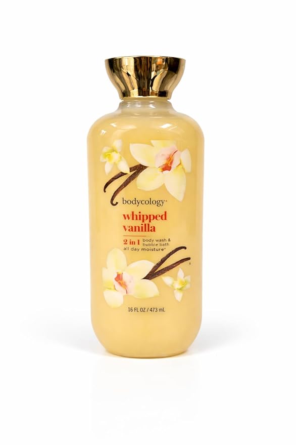 whipped vanilla body wash & bath bubble all day moisture 16 fl oz /473 ml