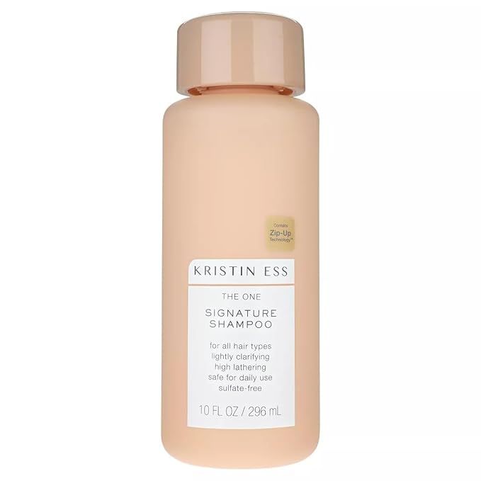 Kristin Ess Hair The One Signature Salon Sulfate Free Shampoo for Moisture, Softness + Shine - Avocado Oil - Anti Frizz + Clarifying - Hydrates + Repairs - Vegan, Paraben Free + Color Safe