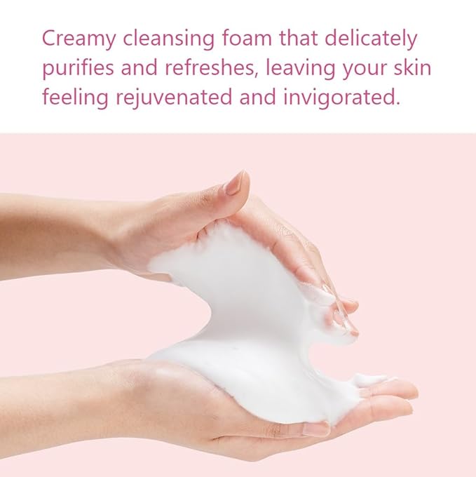 Kwailnara Strawberry Milk Facial Cleanser (4.06 Fl Oz) – Korean Face Wash for Vibrant & Lively Skin | Milk Protein, Royal Jelly & Brightening Strawberry Extract | Creamy Whipped Foam