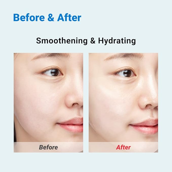 Real Barrier Aqua Soothing Ampoule Face Mask, 10ea, Low pH Korean Sheet Mask with Hyaluronic Acid, Cooling, Soothing, Clarifying, Hydrating