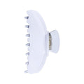 Durable Acetate Hair Clips - 4-Inch White Claw Clips for Fine and Thick Hair (White)