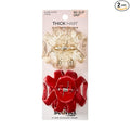 Scunci by Conair jaw claw clip set - hair accessories for women - claw clips for thick hair - Valentines Day - gifts for her - Gold Glitter and Red - 2 Count