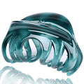 Premium Hair Claw Clips For Thick Hair, Strong Holding Power Claw Hair Clamps Delicate Hair Grip for Women and Girls (Lake Green - 1pcs)