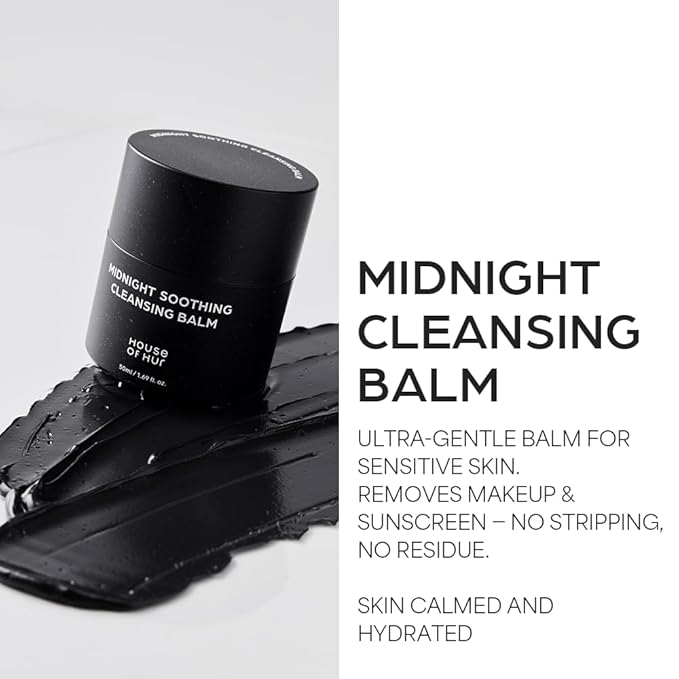 House of Hur Midnight Soothing Cleansing Balm | Hydrating & Calming Korean Skincare | 1.69fl.oz