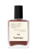 Typology T40 Glazed Chestnut Lip Oil, Moisturizing with 10% Squalane and Vitamin E