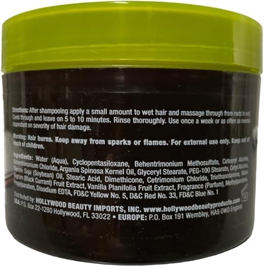 Hollywood Argan Oil Hair Mask, 7.5 Oz