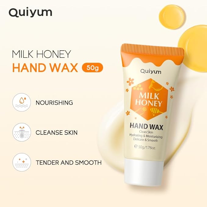QUIYUM 6PCS Skincare - Skin Care Sets with Watermelon Cleanser, Plum Serum, Blueberry Moisturizer, Milk Honey Peel-Off Mask, Hand Wax, Foot Wax, Hydrating Cleansing Repairing, Ideal Gifts Sets