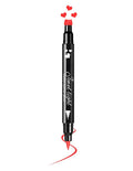 Erinde Red Liquid Eyeliner Stamp, Heart Eyeliner Stamp Makeup for Valentines Day Makeup, Waterproof Eyeliner Pen, Long-lasting Smudge-proof Eye Liner Tools, 1 PC