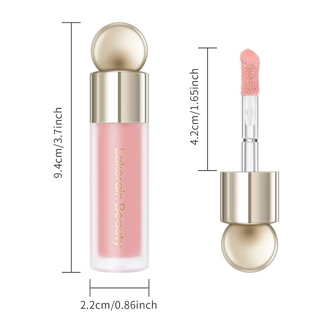 KYDA Liquid Blush, Matte Tinted for Cheeks, Lasting Dewy Finish, High Pigment Soft Creamy Blush, Blendable Lightweight Cover-Nude Pink