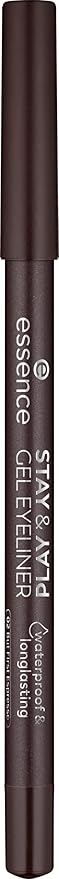 essence | Stay & Play Gel Eyeliner | Super Soft Gel-like Texture | Waterproof & Longlasting | Vegan & Cruelty Free (02 But First Espresso)