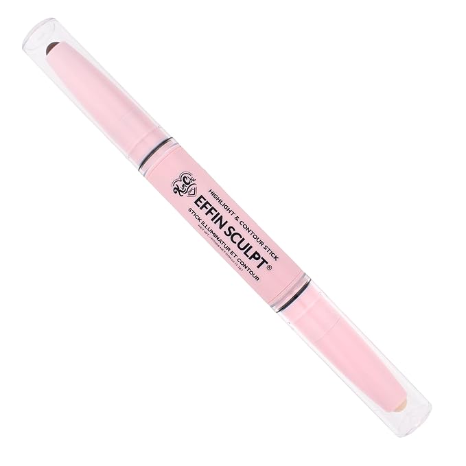 KimChiChic Beauty Effn Sculpt Dual-Ended Highlight & Contour Stick, Creamy & Blendable Formula with Mango Seed Butter, Vitamin E & Sweet Almond Oil, Cruelty-Free, Medium
