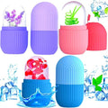 ARSA Pack of 3 - Ice Roller for Face, Eyes, Body Massage. Natural Cold Therapy to Eliminate Puffiness, Dark Circles, Wrinkle. Promotes Blood Circulation for Glowing, Soft (Pink, Purple & Blue)