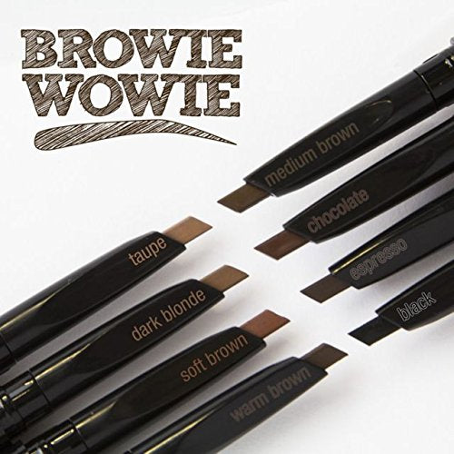 L.A. COLORS Browie Wowie Brow Pencil, Warm Brown CBP404 (Pack of 2)