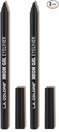 L.A. COLORS Gel Eyeliner, Midnight Black CP630 (Pack of 2)
