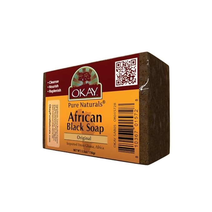 African Black Soap |Antiseptic Nourishing Wash |Natural Remedy For Cleansing Skin| For Treatment Of Skin Conditions Like Acne, Blemishes, & Psoriasis| Sulfate, Silicone, Paraben Free For All Skin Type
