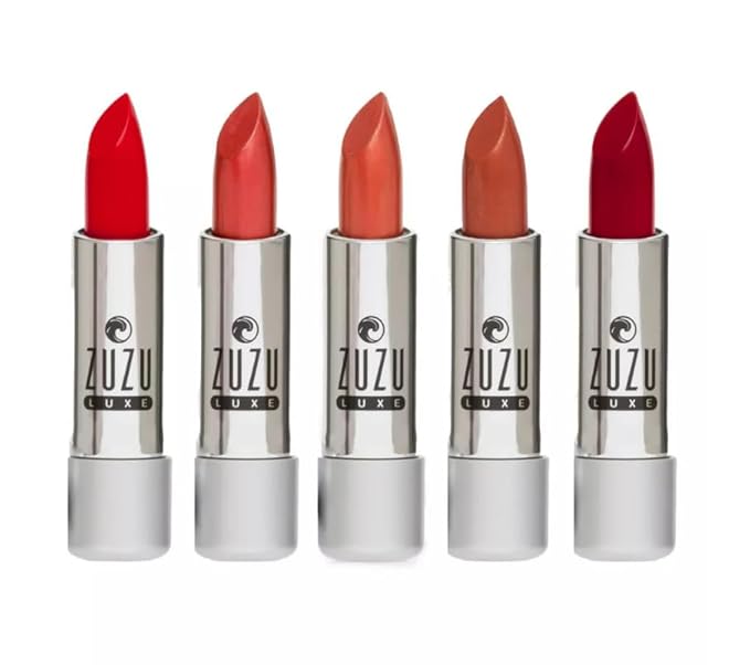 Zuzu Luxe Lip Color Lipstick (Golden Bronze - Sandy Peach/Warm Shimmer), Natural Hydrating Lipstick, Paraben Free, Vegan, Gluten-free, Cruelty-free, Non GMO, 0.13 oz