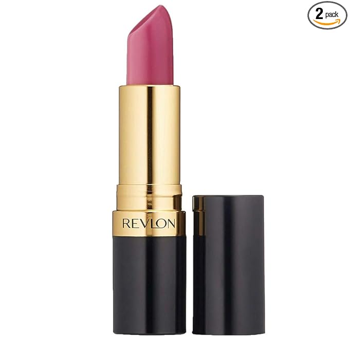 Revlon Super Lustrous Lipstick with Vitamin E and Avocado Oil, Cream Lipstick in Berry, 660 Berry Haute, 0.15 oz (Pack of 2)