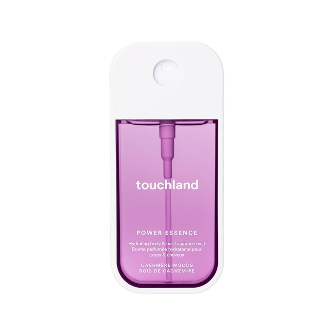 Touchland Hydrating Body & Hair Fragrance Mist – Cashmere Woods – 2 FL OZ Travel Size Perfume Spray – Notes of Sweet Cream, Vanilla, Jasmine and Cashmere Woods