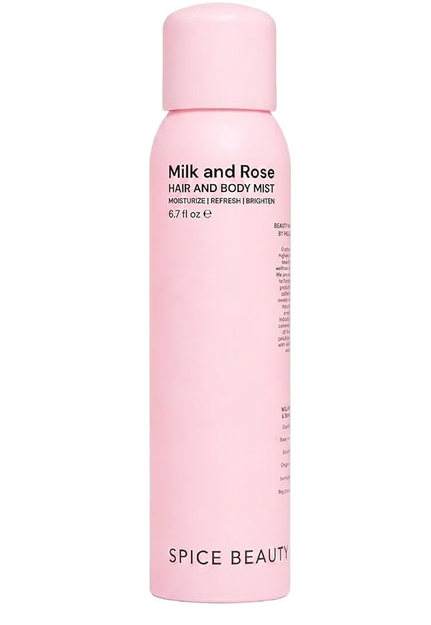 Milk & Rose Hair & Body Mist | Hydrating Floral Mist for Hair, Skin & Clothing | Rose, Goat Milk & Skin-Loving Ingredients | 6.7 oz