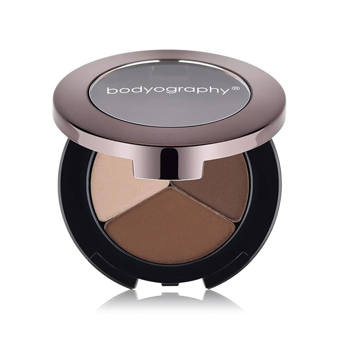 Eyebrow Powder Trio – 3-Shade Brow Palette for Defining, Filling & Shaping Brows | Blendable, Long-Lasting Brow Powder Kit for Natural to Bold Looks