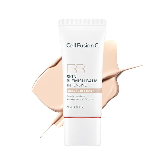 Cell Fusion C Skin Blemish Balm No.19 Light - Fair/Light, Lightweight BB Cream with Ceramide, Tinted Moisturizer for Sensitive Skin, Korean Makeup, 1.01 fl.oz.
