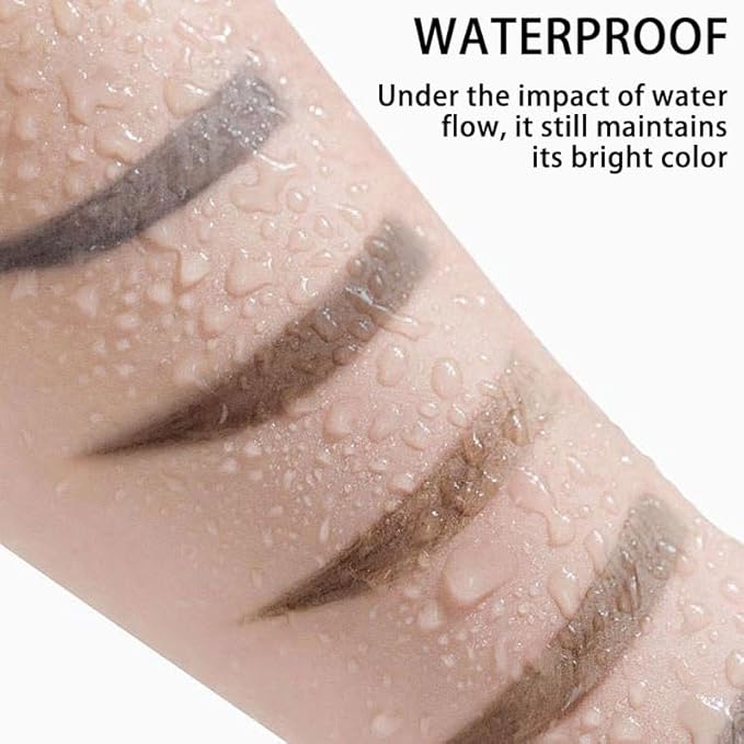 2 Packs Black Easy Tatoo Eyebrow Gel Peel off - Semi-Permanent Tattoo Eyebrow Tint Kit Waterproof Long - Eyebrow Mascara Volume and Length