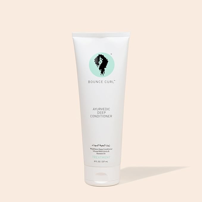 Bounce Curl Ayurvedic Deep Conditioner with Herbs and Oils for Hydration, Vegan, Cruelty-Free, Certified Organic (8oz)