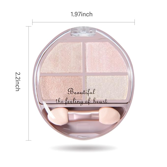 CAKAILA Eyeshadow Makeup Palette with Brush,Nude Gold Natural Neutral Powde Eye Shadow Palette for Older Women,Long Lasting Naturing-Looking,Lightweight,Waterproof,Eye Makeup Kit Travel Size,Vegan