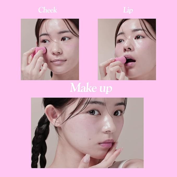 Elensilia Plush Water Jelly Lip & Cheek Tint – Peach Attack, 10g (0.35oz) | Lightweight & Buildable Tint for a Natural, Fresh Glow