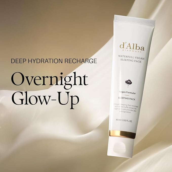d'alba Piedmont Waterfull Vegan Sleeping Pack (Tube)