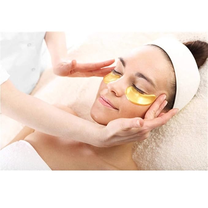 30 Pairs Eye Patches, Under Eye Patches for Dark Circles and Puffy Eyes, Reduce Wrinkles, Collagen Eye Mask Skincare Eye Pads for Moisturizing, Hydrating,24K Gold
