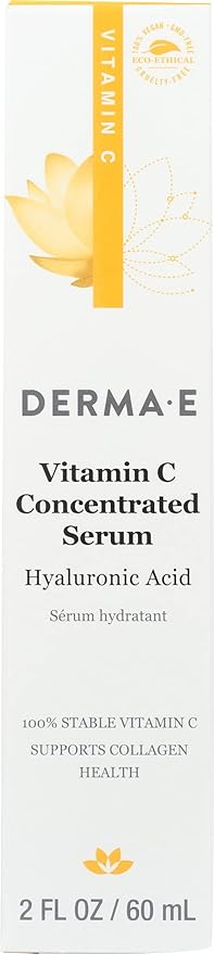 DERMA-E Vitamin C Concentrated Serum, Dermatologist Tested, 2 Fluid Ounce (Pack Of 1)