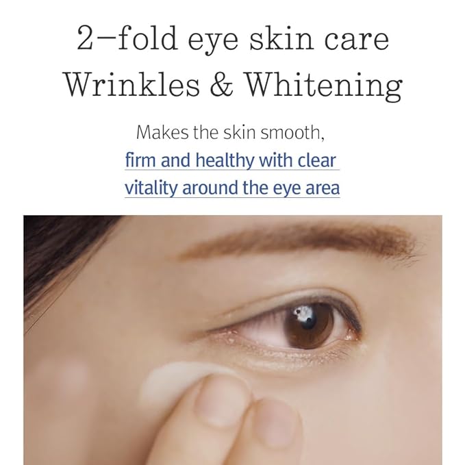 Pyunkang Yul PKY Concentrated Eye Cream 0.84 Fl. Oz., 2-in-1 Care for Wrinkles and Dark Circles with Shea Butter, Astragalus Root, Saponin, and Isoflavonoids for Firm, Radiant Skin