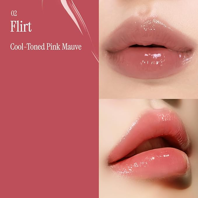 athé Authentic Lip Glowy Balm – Glossy Tinted Lip Treatment Stick | Ceramide NP, Squalane & Palmitoyl Tripeptide-1 | Tremella Fuciformis (Snow Mushroom) | Fragrance-Free | K-Beauty | 0.12 oz