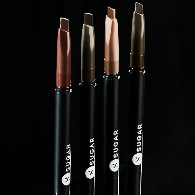 SUGAR Cosmetics Arch Arrival Brow Definer - 03 Woody Scooby (Deep Brown) Sweat & Humidity Resistant | Waterproof, Long-Lasting, 12hr coverage, built-in spoolie