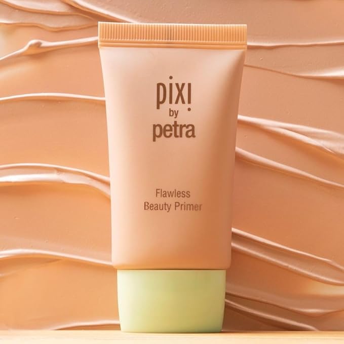 Pixi Beauty Flawless Beauty Primer, Hydrating Glow Face Primer with Vitamin A C and E, Smoothing Makeup Base for a Radiant Lit-From-Within Finish, All Skin Types, 1 fl oz / 30 ml
