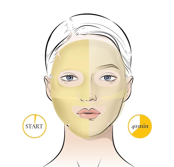 glowiest Sweet Dreams Yuzu Bright Collagen Mask Set of 3, Hydrating Face Collagen Jelly Mask, 78% Collagen, Niacinamide, Vitamin C, Peptides, Korean Skincare