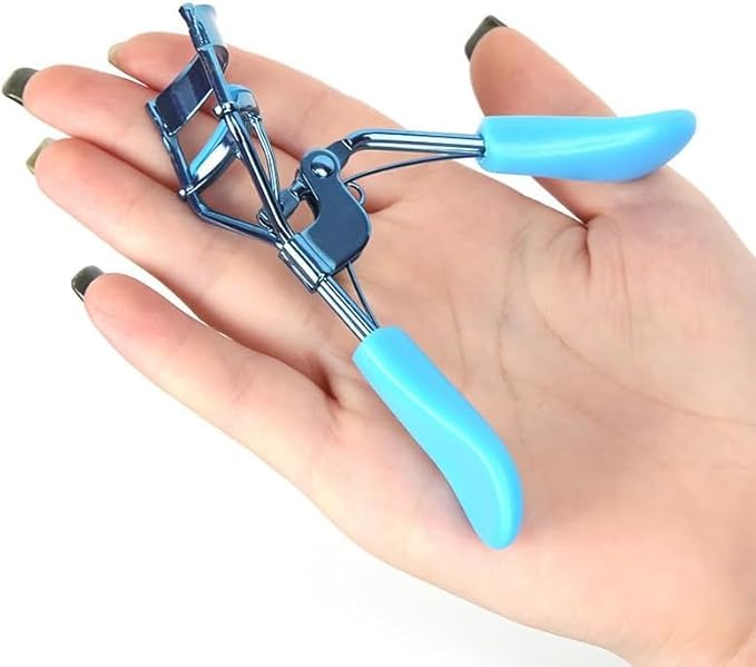 Blue Eyelash Curlers for Women Eyelash Curler with 4 Replacement Refill Pads Lash Curler Premium Quality Eye Lash Curler Makeup Eyelashes Tool to Curl and Lifted Lashes Eye