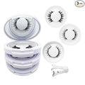 Meylora Magnetic Eyelashes with Applicator Natural Look, Reusable Eyelashes Magnetic Lashes, No Glue Needed Wispy False Lashes Kit Easy to Wear and Remove (Camellia+Devil+Simple)