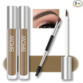 Waterproof Eyebrow Gel for Long Lasting, Highly Tinted Liquid Eye Brow Makeup, Sweatproof, Natural (Brunette 2 pcs)