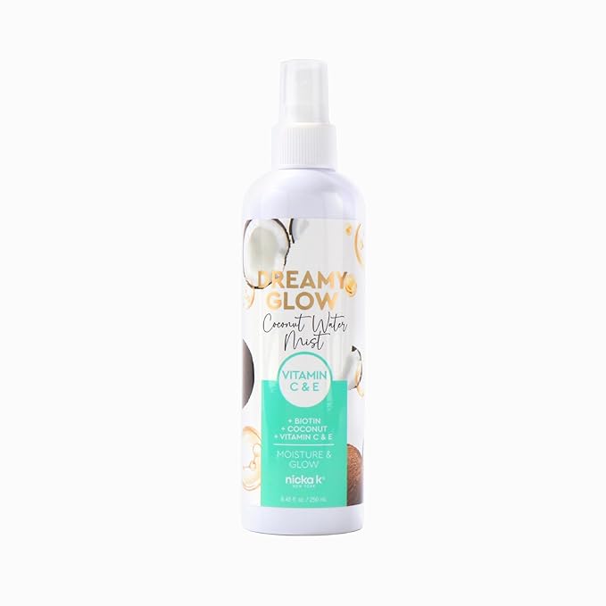 Nicka K New York, Dreamy Glow Batana & Coconut Mist, Hydrating Hair & Body Mist, Nourishing Spray with Batana Oil, Vitamins B5, C & E (Coconut Water)