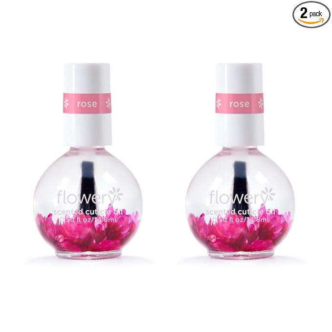 Flowery Rose Scented Cuticle Oil, 0.5 oz - 2 Pack