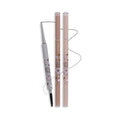 Waterproof Gel Eyeliner Pencil - Highly Pigmented, Smudge-proof, Ultra-Fine Tip for Precise Eye Makeup - Built-in Brush for Easy Application - Ideal for women & girls (03 Coffee)