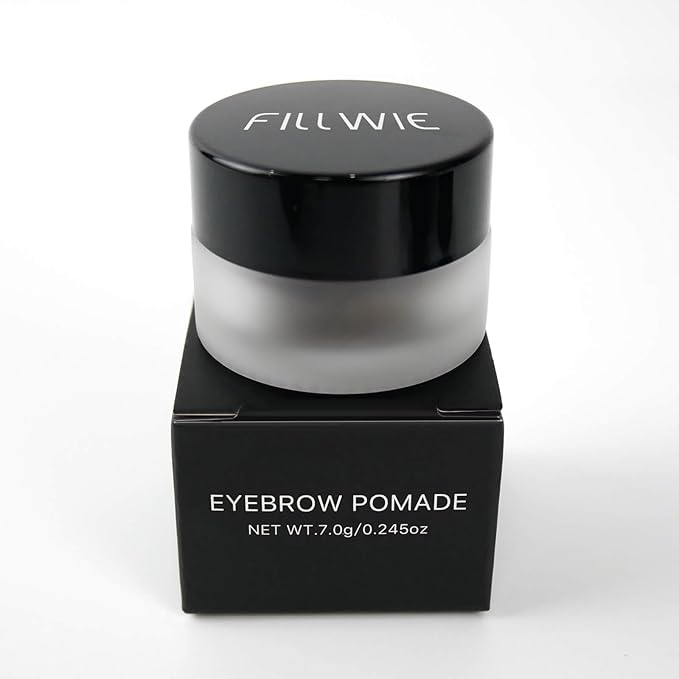 Fliiwie Taupe Tinted Eyebrow Pomade – Long-Lasting Waterproof Eyebrow Gel, Smudge-Proof, Natural Tint & Strong Hold, Easy-to-Use Brow Mascara for Fuller Defined Brows（Taupe）