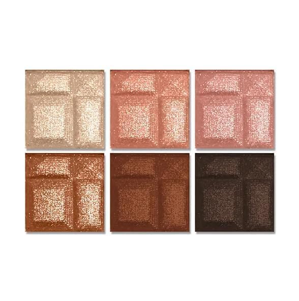 L.A. COLORS 6 Color Eyeshadow, Earthy CES461 (Pack of 2)