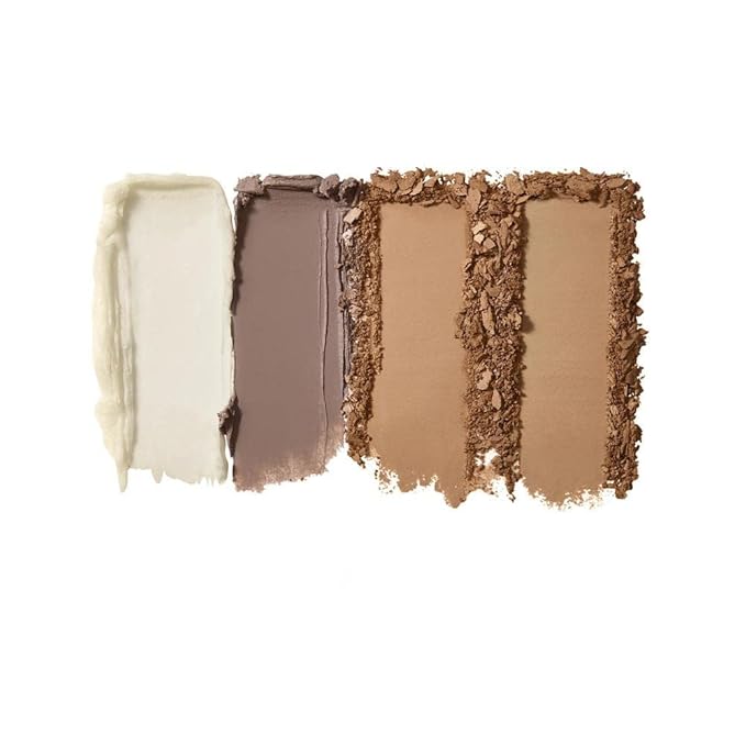 e.l.f. Bite-Size Brow, Mini Brow Quad with Ultra-Pigmented Waxes & Powders, Eyebrow Grooming & Makeup Kit, Taupe, 0.14 Oz