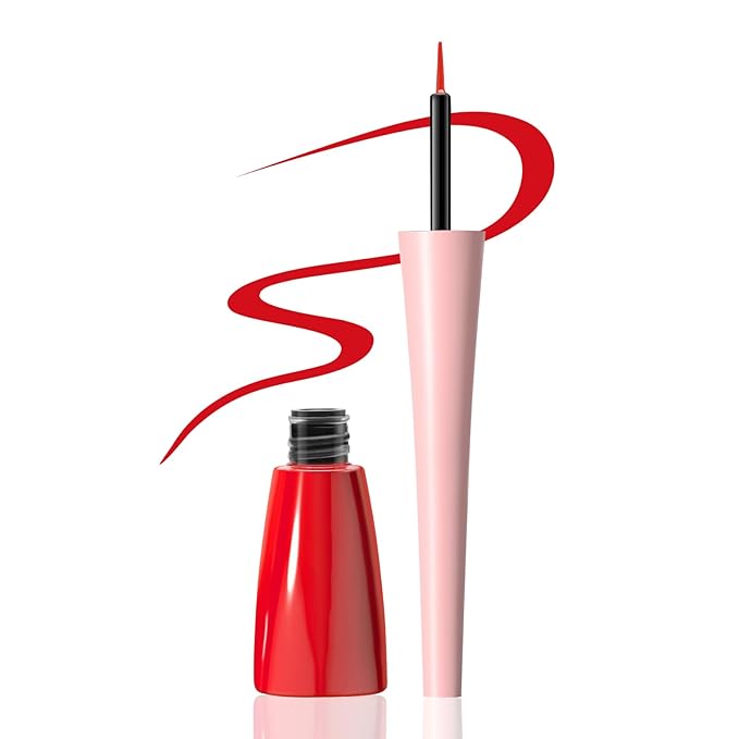 Boobeen Liquid Eyeliner Pen, Colored Eye Liner Waterproof Smudge Proof, Eyeliner Ink Liner with Precision Tip for Bold Eye Looks