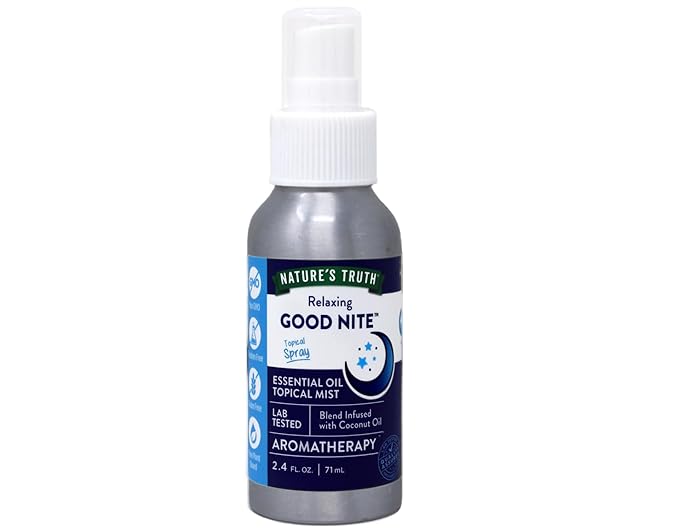 Nature's Truth Good Nite Essential Oil Topical Mist, Calming Blend, Yoga, & Aroma Spray, 2.4 FL OZ - 2 Pack