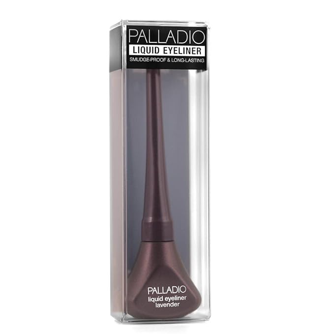 Palladio Liquid Eyeliner, Highly Pigmented and Waterproof, For Intense Eye Definition, Smear-proof Eyeliner Liquid, Includes Easy Grip Wand and Felt Tip Applicator, Lavender
